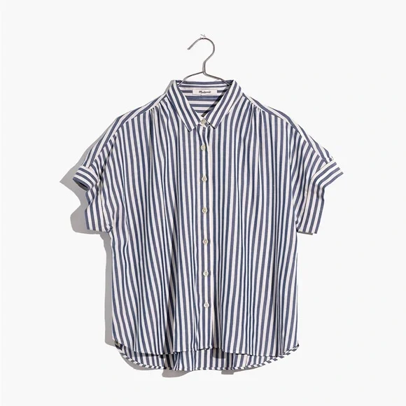 Madewell Hilltop Shirt in Savin Stripe - Picture 4 of 13